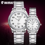 Fashion Causal Couples Lover Watch Waterproof Luminous Stainless Steel Luxury Quartz Watches For Men