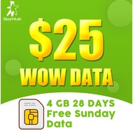 [STARHUB] $25 WOW + FSD Top-up/Prepaid/Telco topup/Mobile/eload 话费充值/电话充值/手机充值