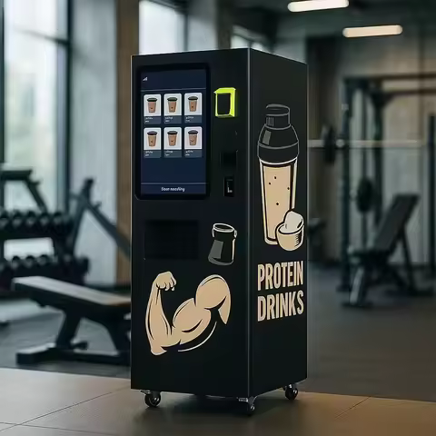 Smart Whey Protein Shake Vending Machine Customized Innovative Gym Automatic Fitness Beverage Dispen