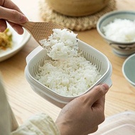 日本霜山 微波蒸煮冷凍米飯保鮮盒-400ml-3入