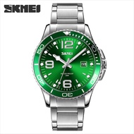 Jam Tangan Pria Analog Date SKMEI 9278 Water Resist Stainless Steel Original