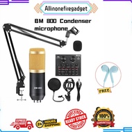 [Ready Stock] Professional Condenser Audio BM800 Studio Microphone Vocal Recording Microphone Mic St