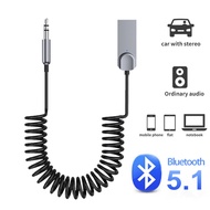 Bluetooth Adapter Aux USB Dongle To 3.5mm Jack Car Audio 5.0 Kit Hands-free for Car Receiver BT Transmitter