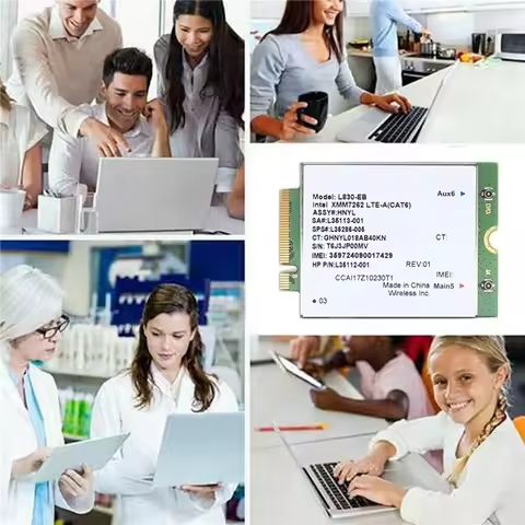 2X L830-EB WIFI Card+4Xantenna 4G LTE L830 L35286-005 LTE Module Cat6 300Mbps For HP 640 650 G5 840 