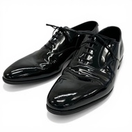 สินค้าสภาพดี▲CROCKETT&JONES クロケットアンドジョーンズ รุ่น CHEAM หนังเงา 341 Last รองเท้าหนังสีดำ ขนาด 8 ผลิตในอ