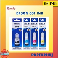Epson 001 Original Ink Bottle Black Cyan Magenta Yellow