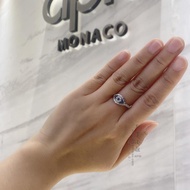 Genuine APM Monaco Eye of Evil Female Influencer Pig Nose Ring Index Finger Ring Ring Buckle Silver 