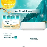 [FREE Shipping] Hisense Non-Inverter 1.0HP AC - AN09CBG / 5 STAR Inverter Air Con 1.0HP AC - AI10TUG