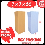 7x7x20 cardboard / Olshop bottle packaging / 7x7x20 A1 Box / 7x7x20 cardboard bottle zigma pack