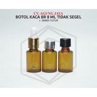 8 Glass Bottle AmberML + Ttp / Mini/ Bottle Unsealed Bottle Serum Bottle /8 ML