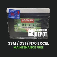 3SM / D31 / N70 MOTOLITE EXCEL BATTERY
