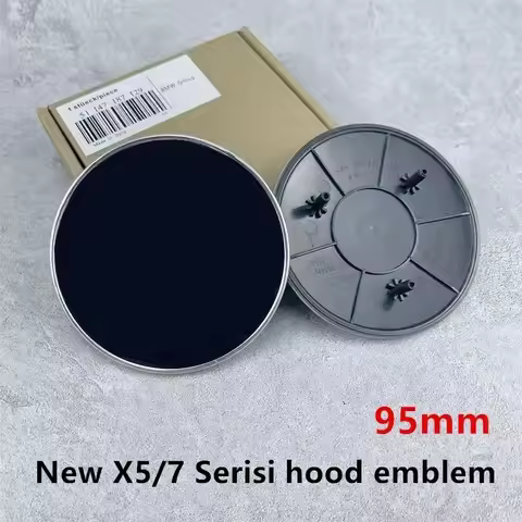 95MM Car Hood Front Badge Rear Trunk Emblem 50th Anniversary For BMW 7 Series 4 Series X7 G11 G12 G0