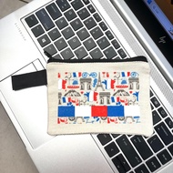 French Souvenir Pouch French Souvenir Coin Purse France Canvas