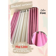 3in1set Light pink (2 Blackout and 1 lace) 3ft/4ft/5ft/6ft/7ft/8ft/9ft/10ft