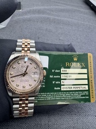 👑[現貨]🔥🔥Rolex Datejust 勞力士日誌系列 116231 粉面電腦纹 表徑36mm 自動機械 2008年保卡  rolex/rolex submariner/rolex daytona