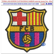 FC-20 BARCELONA EMBROIDERY PATCH FCB FOOTBALL/CLUB ACCESSORIES