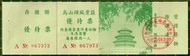 早期 烏山頭水庫風景區「優待票」門票(0811-)