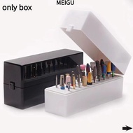 MEIGU Nail Drill Bits Holder, 30 Holes Nail Art Supplies Dustproof Bit , High Quality Dustproof Port