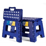 (SG Stock) Korpai 11" Non-Slip Folding Step Stool for Adults and Kids Compact Plastic Foldable Portable Plastic Chair