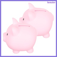 2pcs Pig Shape Piggy Bank Kids Money Bank Decorative Savings Bank Kids Present kenaier