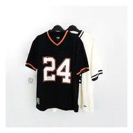 [ Genuine ] NEW ERA JERSEY WHITE / BLACK SHIRT | Code CODE CODE 13883939 - 13883940