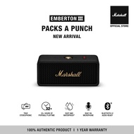 MARSHALL EMBERTON III BLACK AND BRASS - รับประกัน 1 ปี + ส่งฟรีทั่วไทย (ลำโพงบลูทูธ ลำโพงพกพา ลำโพง