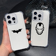 Marvel Dc Batmans Ironman Cute Clear Phone Case For Samsung A57 A37 A56 5G A55 A54 A53 A17 A16 A15 A