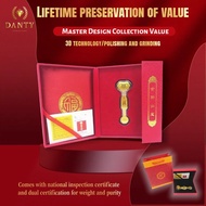 Au999 Pure Gold RuYi Gold Bar Set (0.2g) Attracting Wealth Gold Ruyi Gift Box - 2025