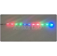 Lampu LED strip layangan RGB Running Tetes Warna Warni 34cm