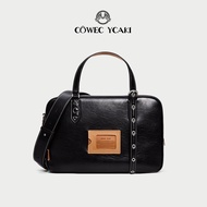 กระเป๋าถือทรงบอสตันความจุขนาดใหญ่ CYWE Original Tote Bag สำหรับผู้หญิง กระเป๋าสะพายไหล่หนังวัวทรงสี่