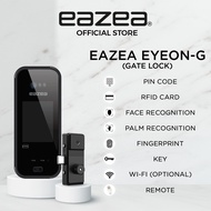 [Face Recognition] Eazea Eyeon-G Digital Gate Lock | 8 IN 1 | PIN Code, RFID Access, Face Recognition, Palm Recognition, Fingerprint, Key Remote, Wi-Fi | 100% Made in Korea | 2 Years Onsite Warranty | 1000+ 5 Star Reviews | HDB Door | Smart Lock