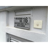 HOME SIGNAGE PLATE ALAMAT RUMAH