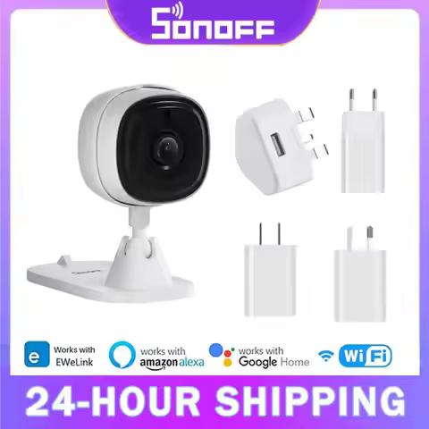 DL SONOFF CAM Slim WiFi Smart Security Camera 1080P HD Motion Alarm Two-Way Audio Scene Linkage Via 
