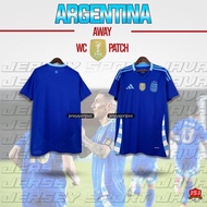 ( Ready Stok ) Jersey Baju Bola Pria Argentina Away Bintang 3 / 2022 2023 2024 New Grade Ori - Impor