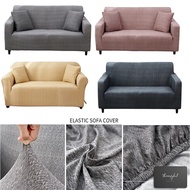 1 Free Pillowcase 1 2 3 4 Seater L Shape Sofa Chair Cover Protector Textured Design