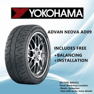 YOKOHAMA ADVAN NEOVA AD09 15 16 17 18 19 20 inch Tyre Tayar Tire (Free Installation/ Delivery)