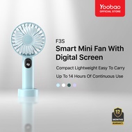 Yoobao F3S 2000mAh Rechargeable Cute Handheld Mini Fan I Strong Wind