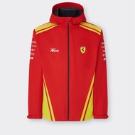 2024 New Style F1 Racing Jacket, F Team Red Racing Jacket, Lewis, Leclerc, Kart Sports Hooded Windpr