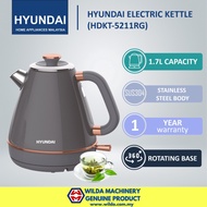 HYUNDAI Electric Kettle 1.7Litre Stainless Steel Body HDKT-5211RG - Cerek Elektrik