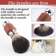 (BVWG) 1Pcs Pure Hair Beard Brush Mens Shaving Brush with Wooden Handle Supply Various Hair Razors