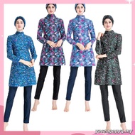 Ladies Swimwear Full Cover 3 Pieces Set Muslimah Swimming Suit