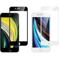 PUTIH Asenaru iPhone 7/8/SE 2020cal Full Cover Tempered Glass - White 2pcs