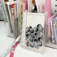 Shaking Black White Volleyball Teenager Transparent Acrylic DIY Music Notebook A7A5 Loose-Leaf High-