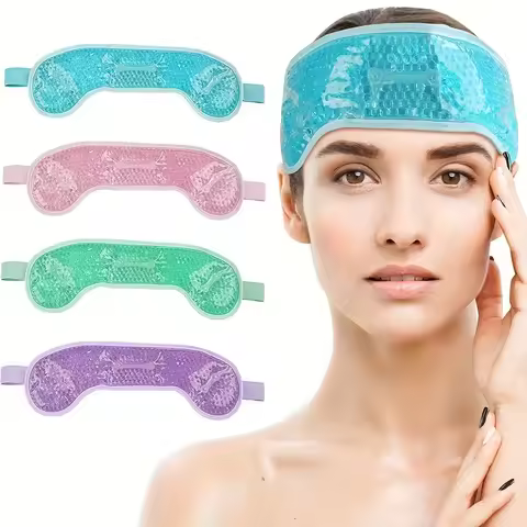 Head Gel Ice Pack Migraine Ice Pack with Gel Bead Pain Relief Hot Or Cold Compress Migraine Ice Wrap