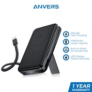 Anvers Power bank QI2 15W Fast Charging 10000mAh Wireless Portable Charger Magnetic PowerBank AN02