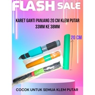 20 CM LONG REPLACEMENT CLAMP RUBBER FOR ALL BRANDS OF 33MM TO 38MM ROTATING CLAMP ALREADY THREADED