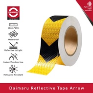 CAHAYA Daimaru Reflective Tape Safety/Light Reflective Reflector Sticker Arrow Sign Waterproof 50mm x 25M