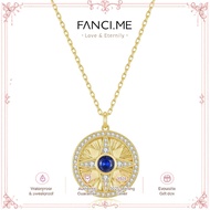 FANCIME "Lumen Star" Sapphire September Birthstone Sterling Silver Necklace