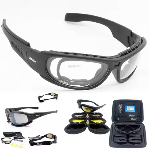 C6 Polarized Glasses CS Hunting Tactical Shooting Airsoft Protection Goggles C5 X7 Motorcycle Riding