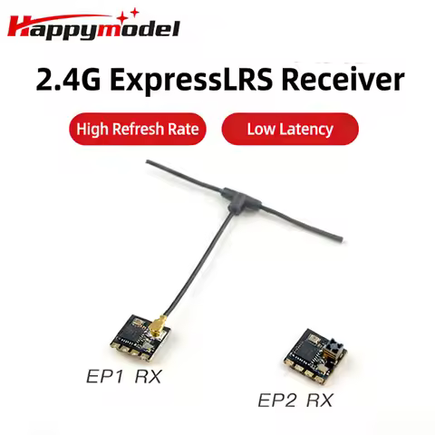 HappyModel EP1 EP2 ExpressLRS Nano Receiver Telemetry 2.4G 500Hz WiFi Update SX1280 for FPV Drone RC